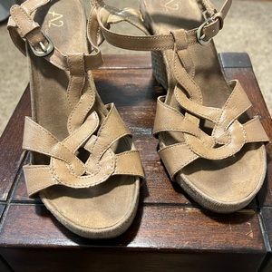 A2 Women’s Tan Wedge Shoe